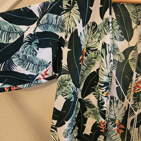 NWT RACHEL ZOE Duster Kimono Swim Cover Up Floral Island Vibes Cute Flowy - Picture 6 of 11